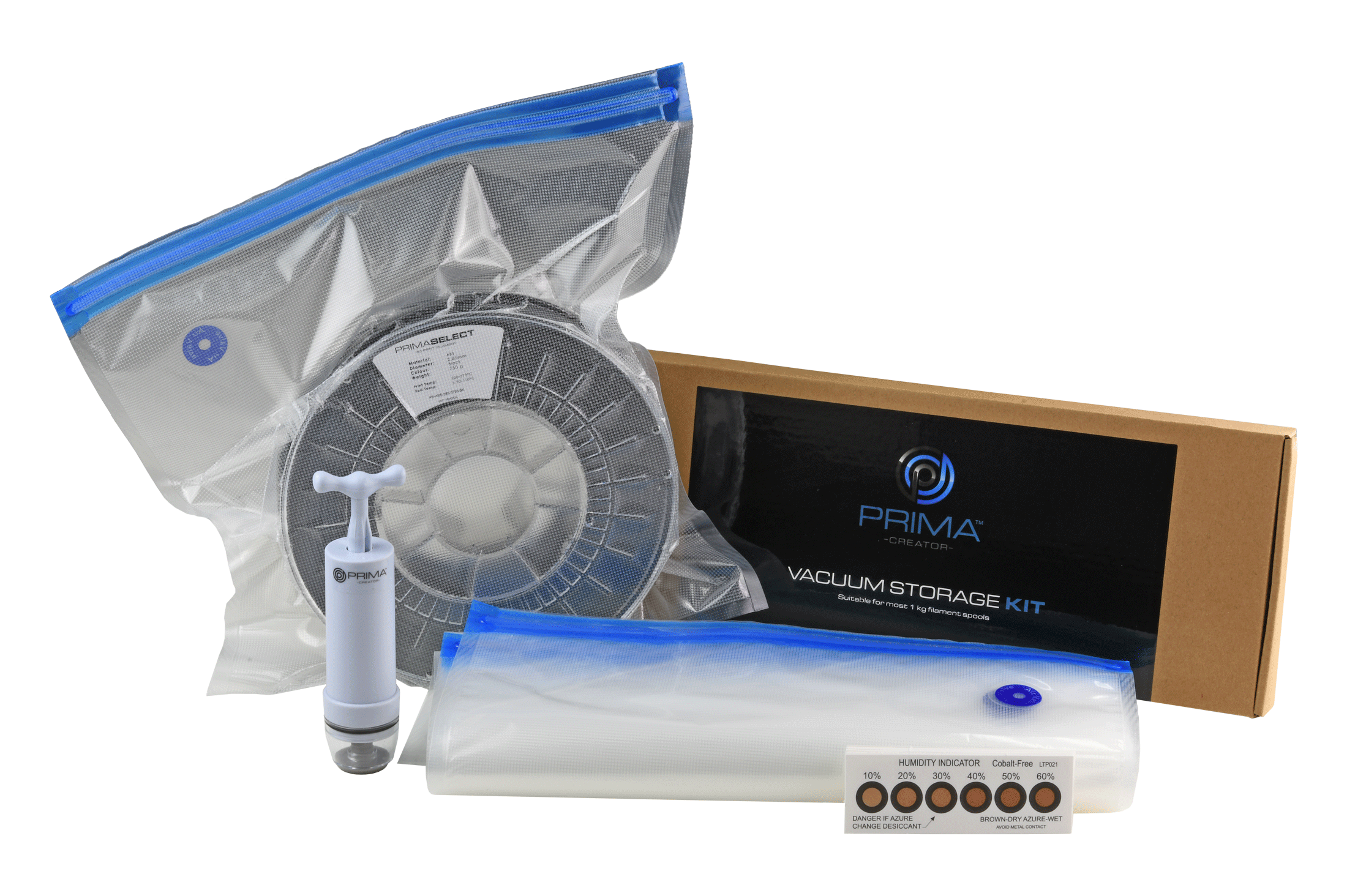 PrimaCreator Air Tight Filament Storage Set – vakuumsæt til filament